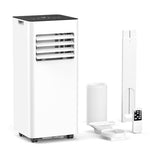 ZAFRO 8,000 BTU Portable Air Conditioners Cool Up to 350 Sq.Ft, 4 Modes Portable AC with Cool/Dehumidifier/Fan Modes/Remote Control/24Hrs Timer/Installation Kits for Home/Office/Dorms, White